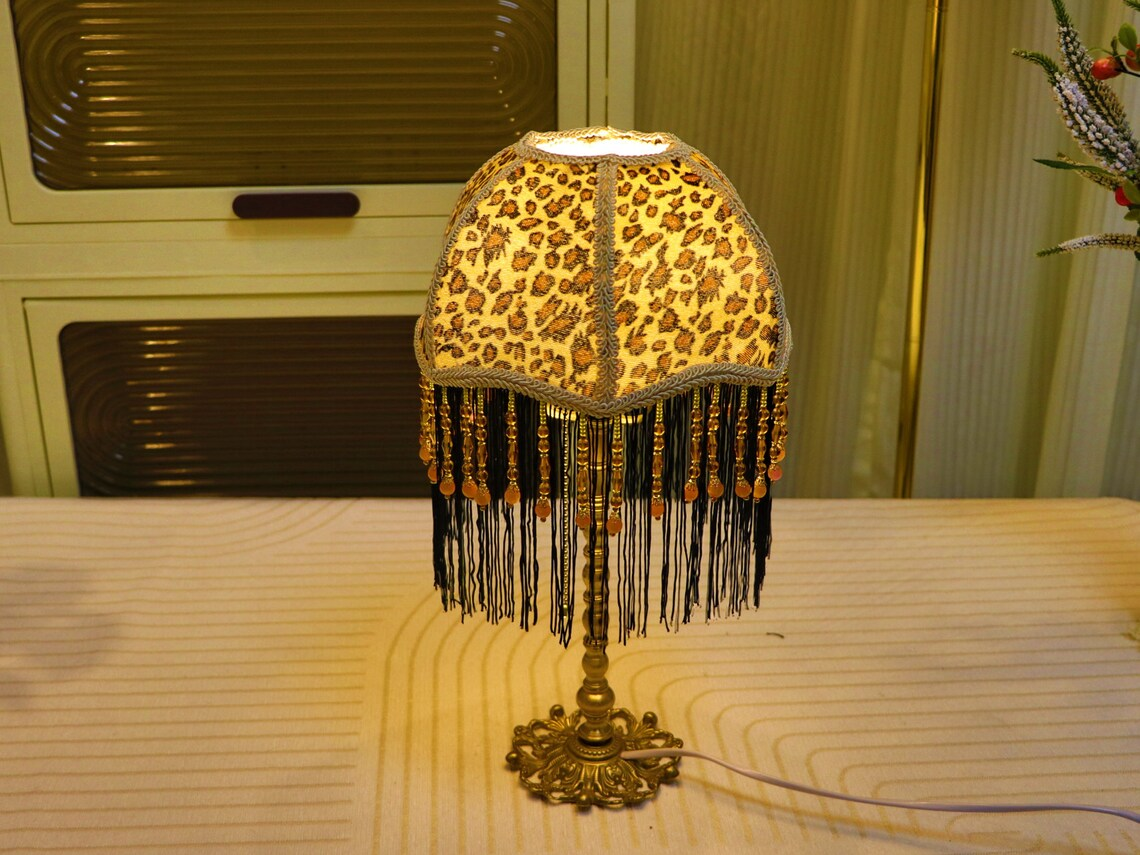 Leopard Print Table Lamp