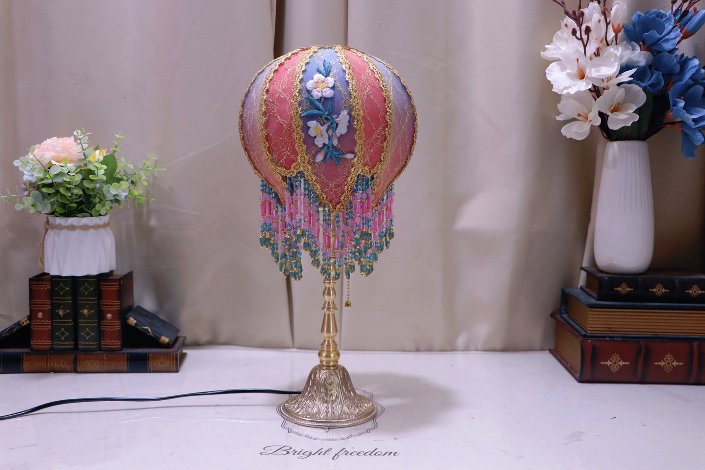 Vintage Flower Shaped Fairy Table Lamp