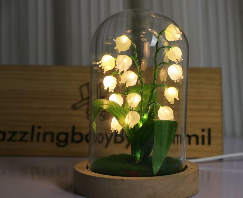 Lily Flower Night Light And Fragrance Stone - Ceramic from Apollo Box