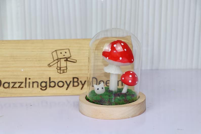 Handmade Retro Mushroom Lamp