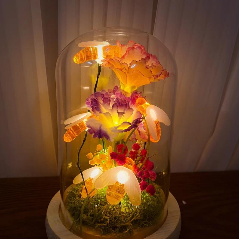 Flower Bee Night Light