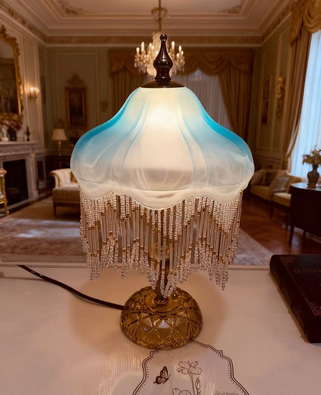 Great Court Retor Tassel Table Lamp