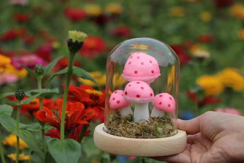 Handmade Retro Mushroom Lamp