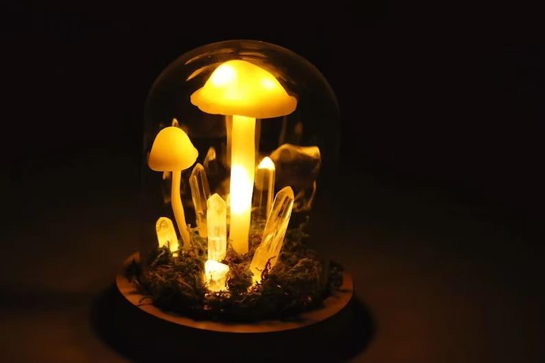 DIY Handmade Mushroom Light