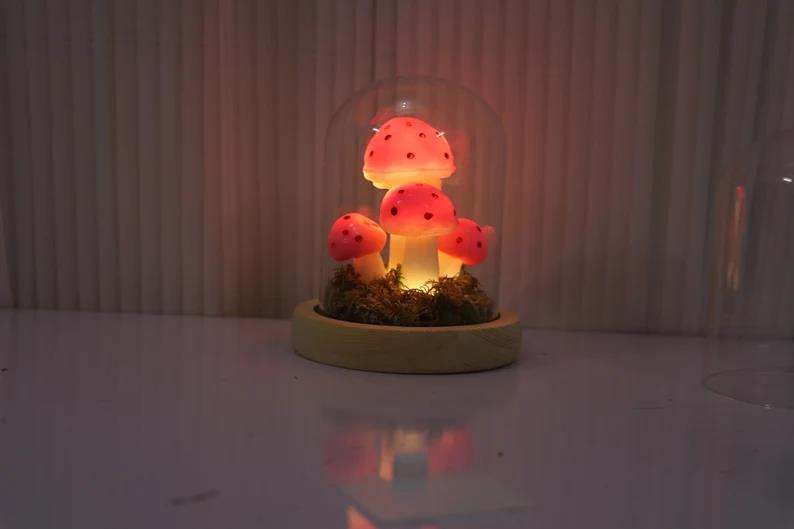 Handmade Retro Mushroom Lamp