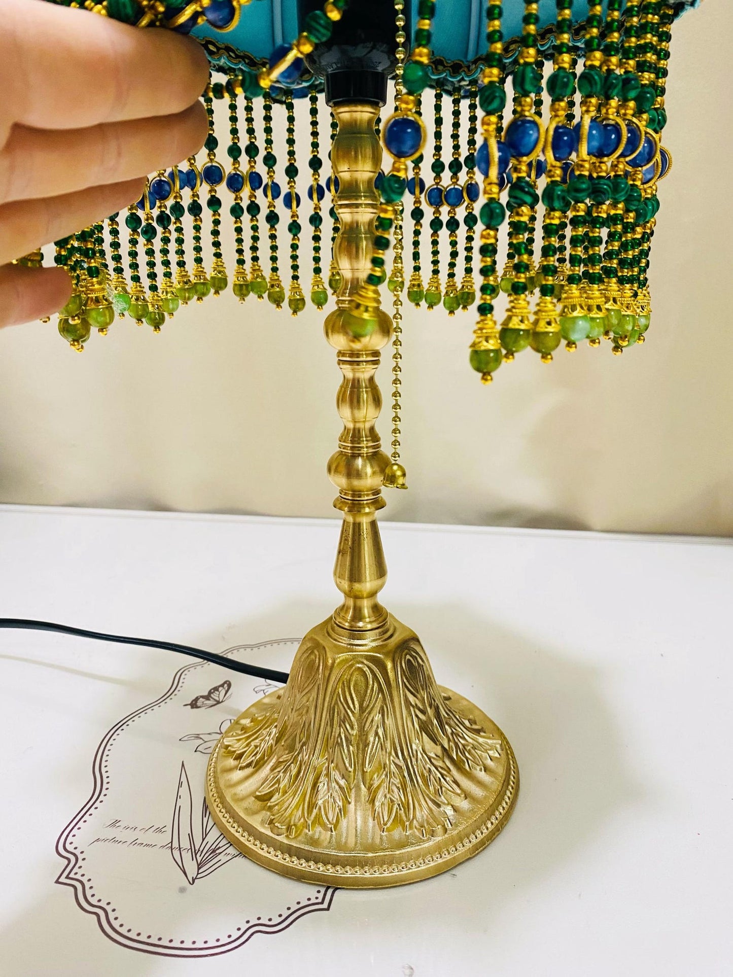 Peacock Bedside Lamp