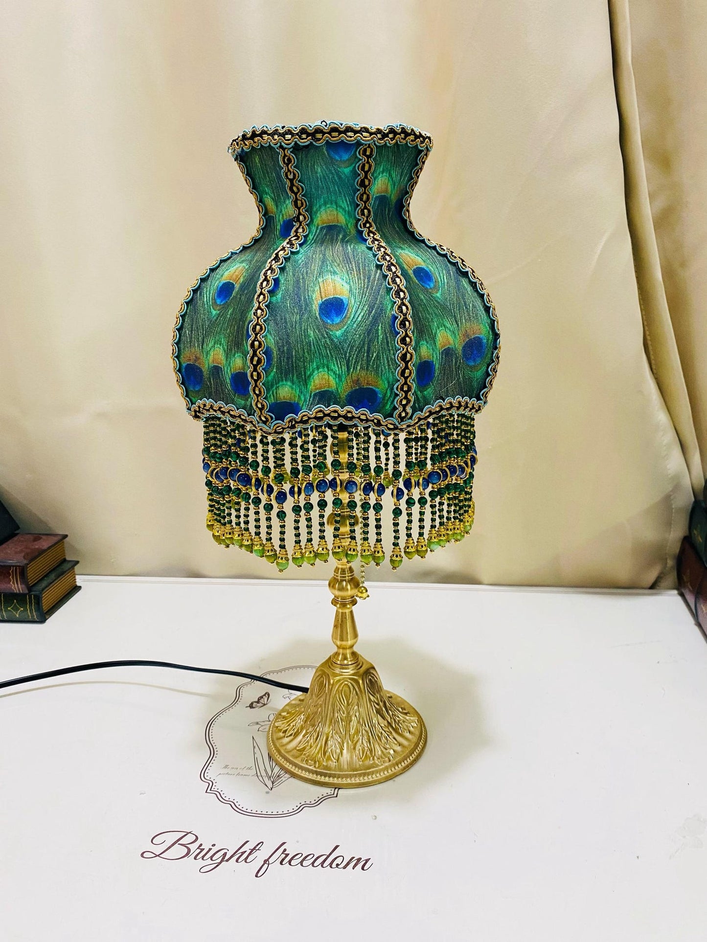 Peacock Bedside Lamp