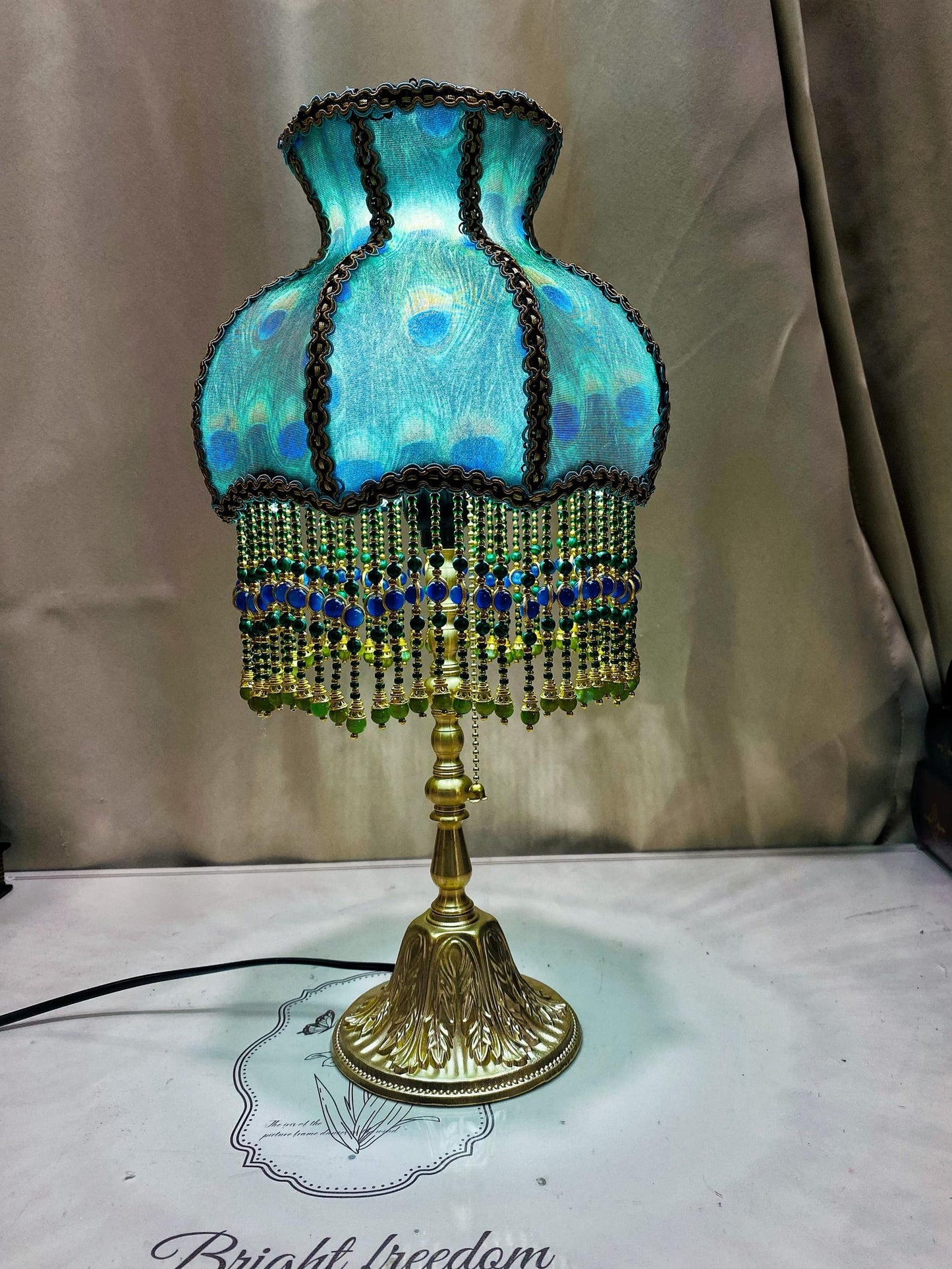 Peacock Bedside Lamp