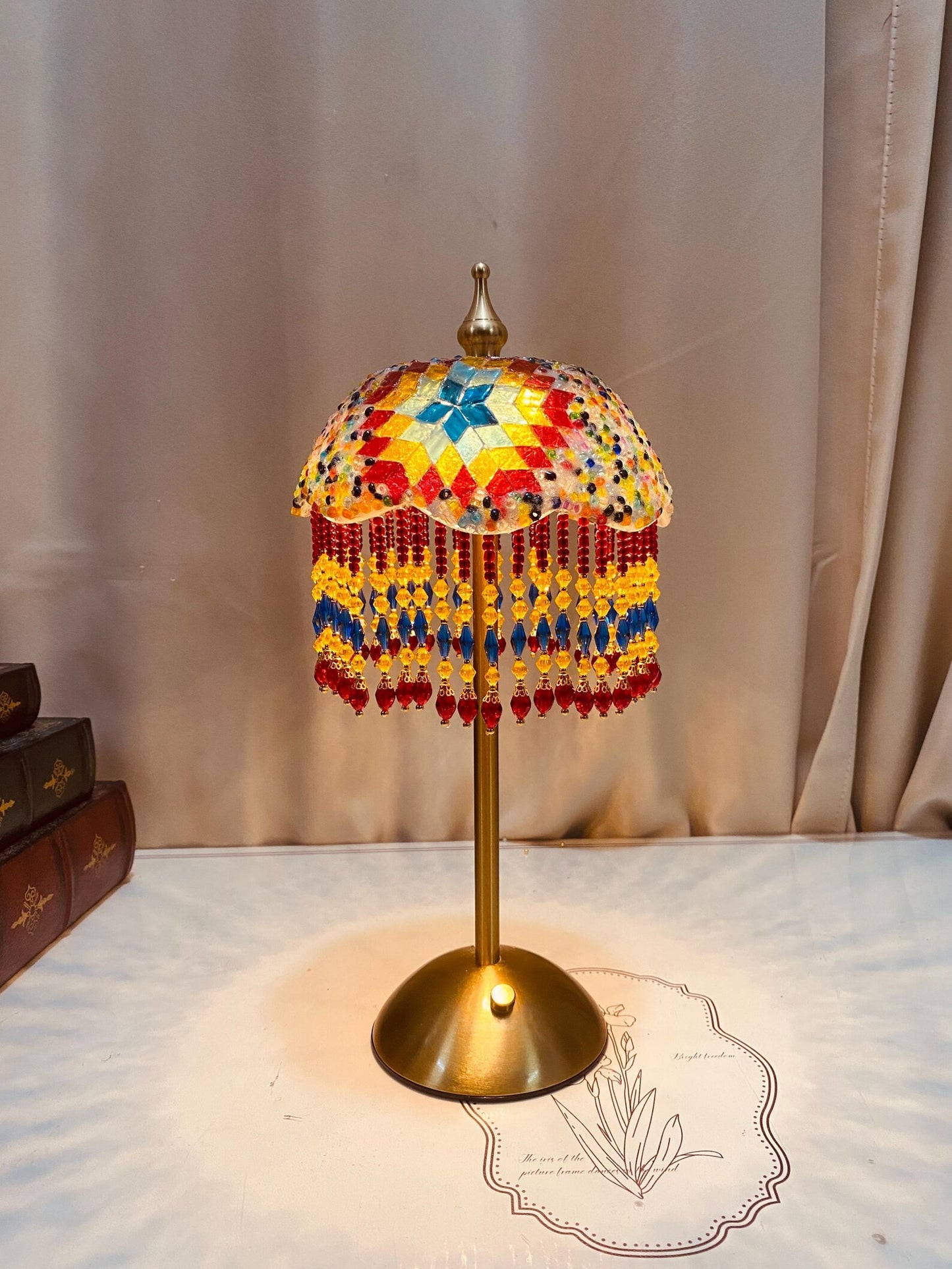 Mosaic Desk Lamp, Turkish Lamp