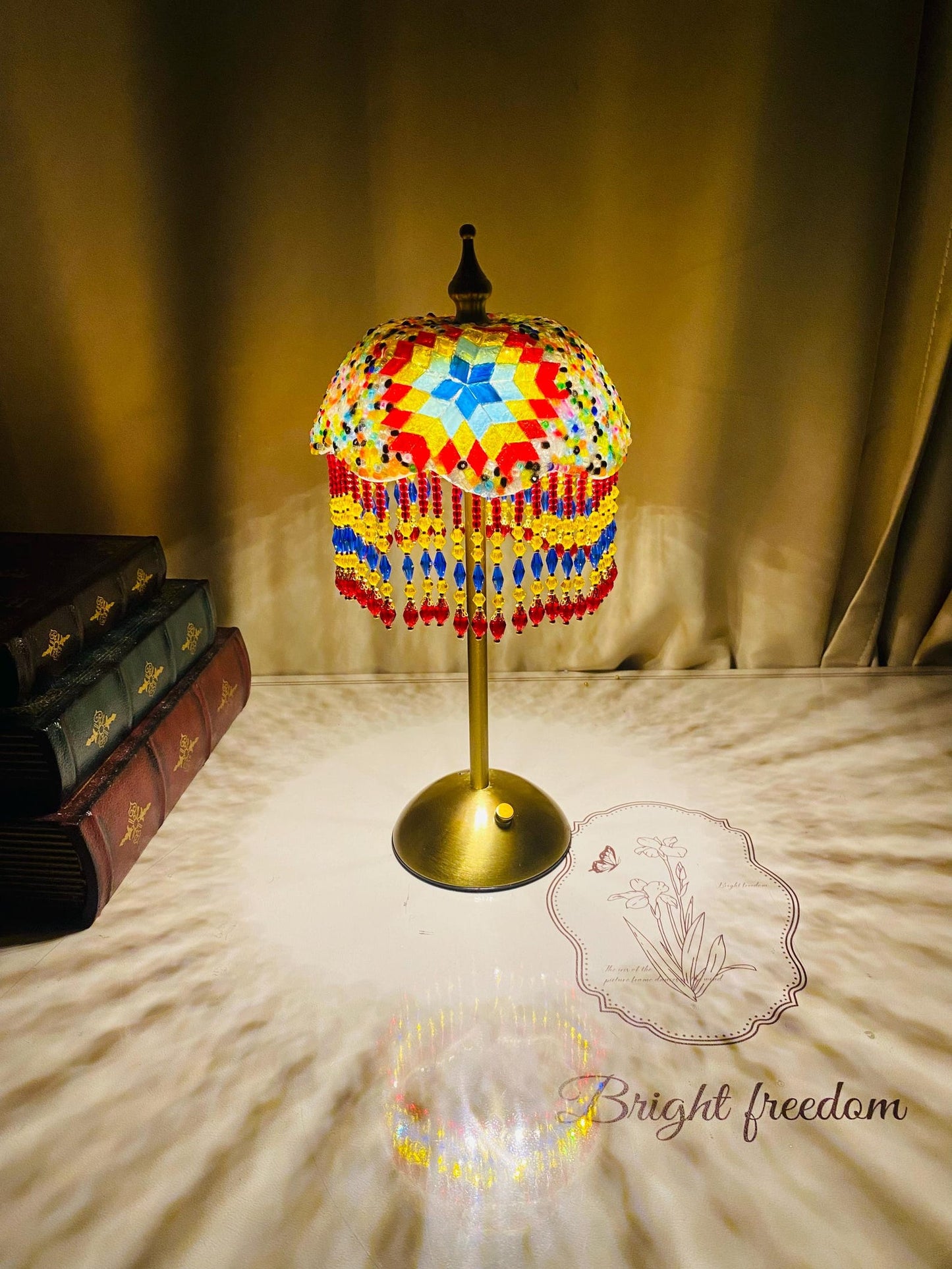 Mosaic Desk Lamp, Turkish Lamp