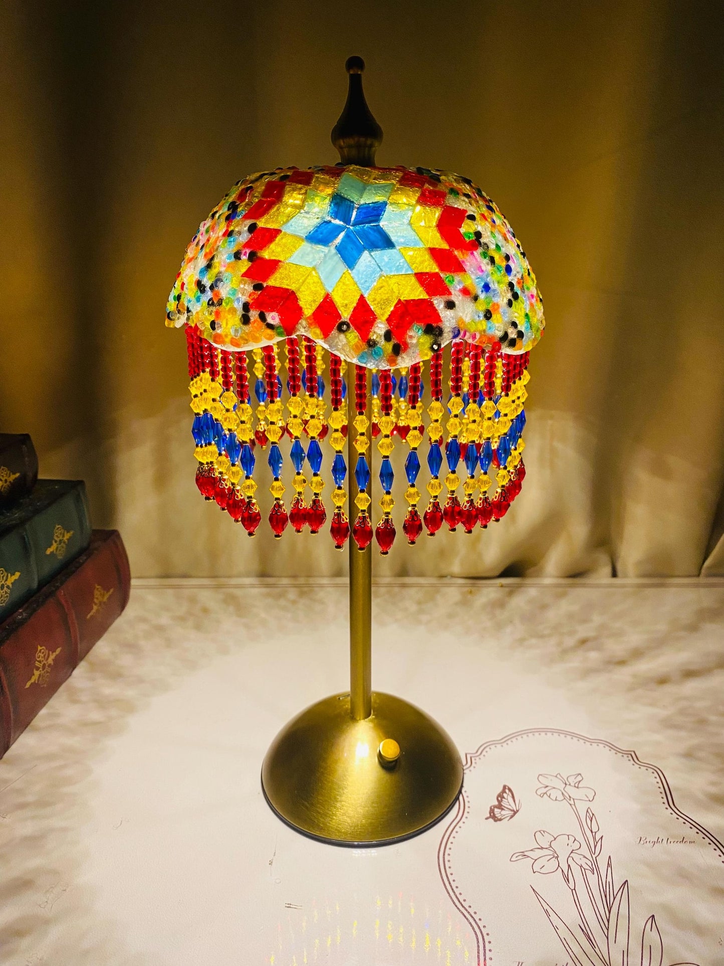 Mosaic Desk Lamp, Turkish Lamp