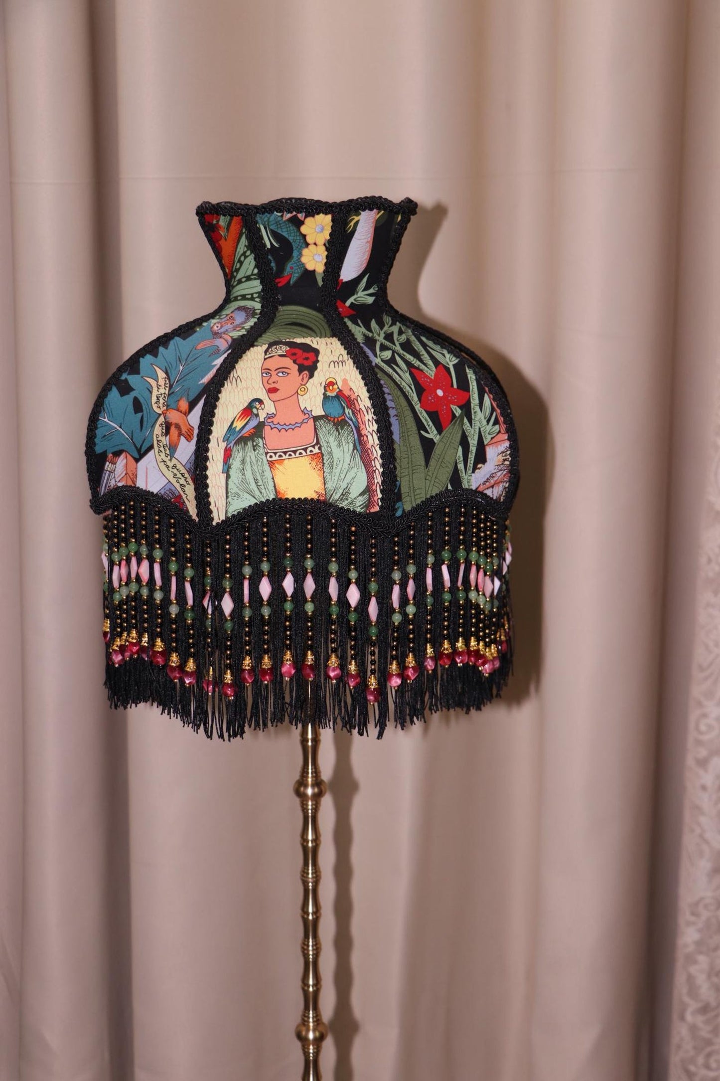 Frida Kahlo Vintage Tassel Floor Lamp
