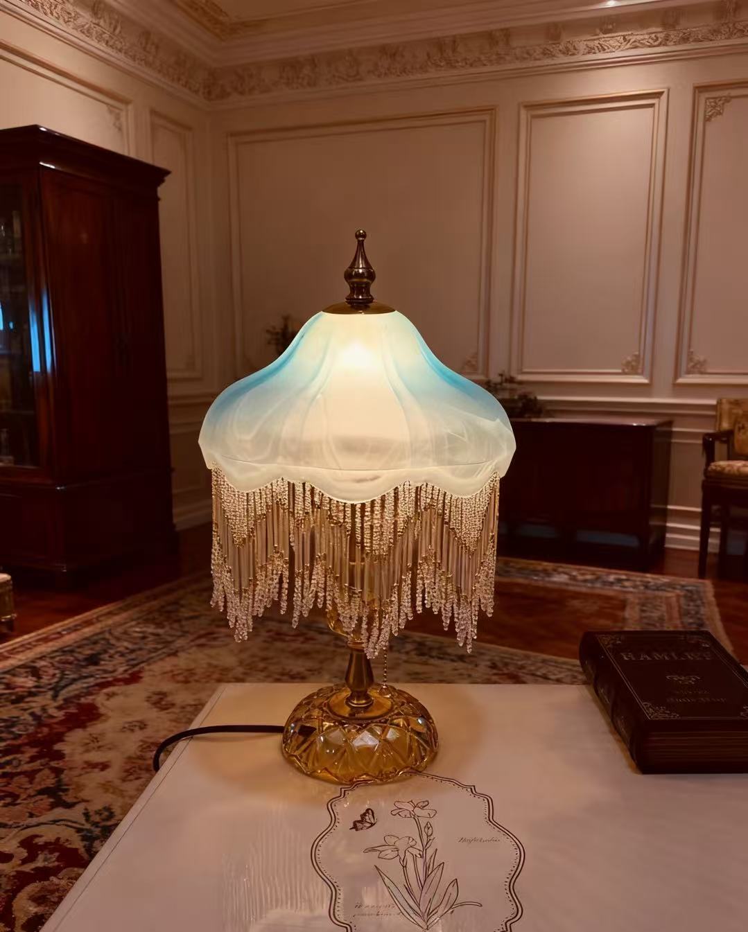 Great Court Retor Tassel Table Lamp