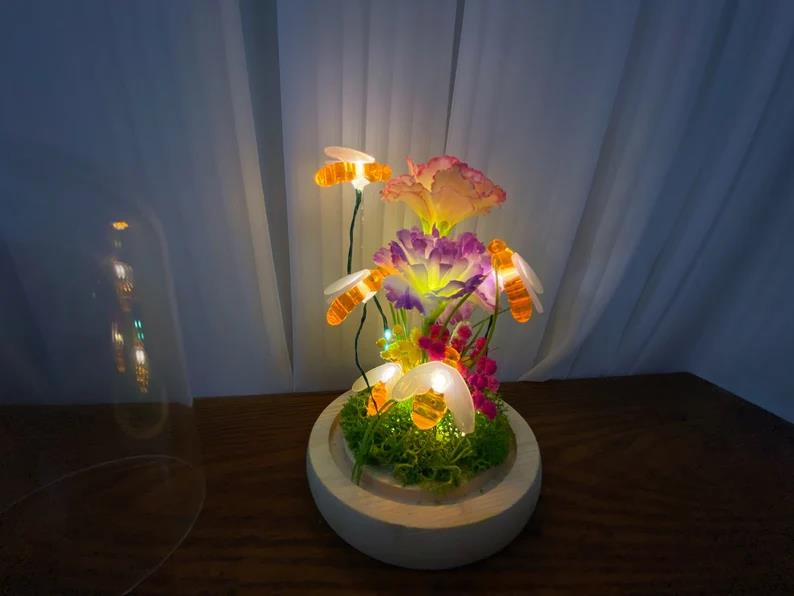 Flower Bee Night Light