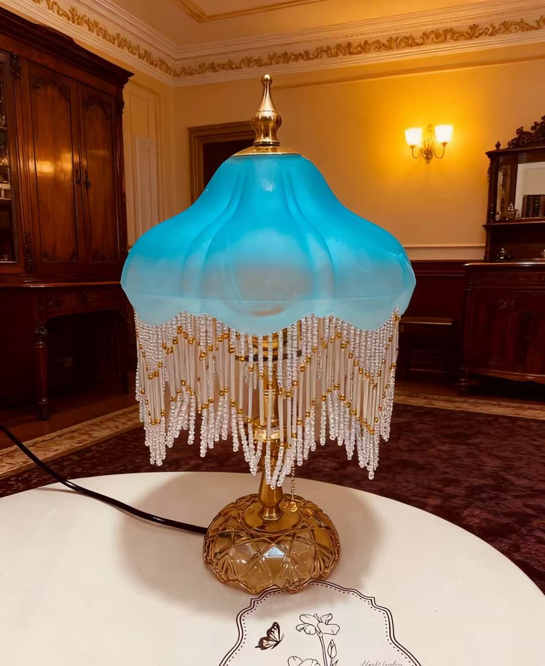 Great Court Retor Tassel Table Lamp