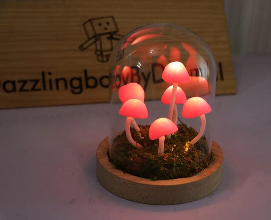 Pink Mushroom Lamp