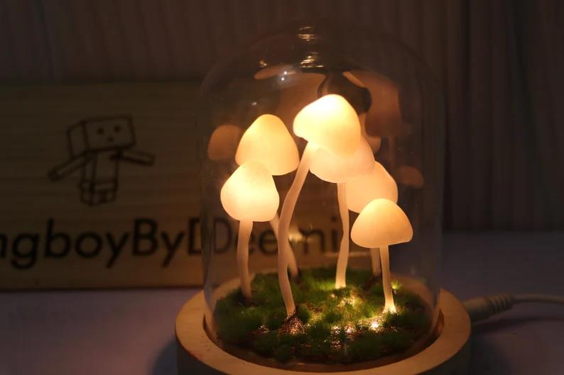 Handmade Mushroom Lamp