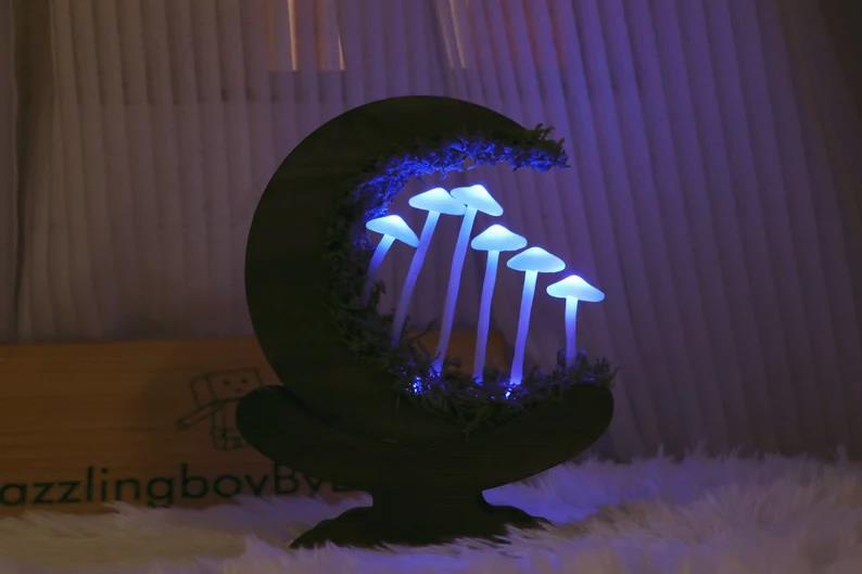 Handmade Retro Mushroom Light