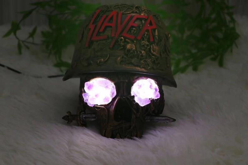 Skull Amethyst Night Light