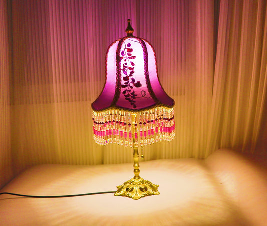 Retro Wisteria Table Lamp