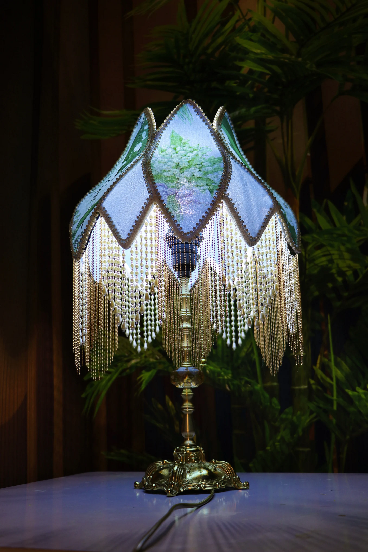 Lily of the Valley bedside lamp