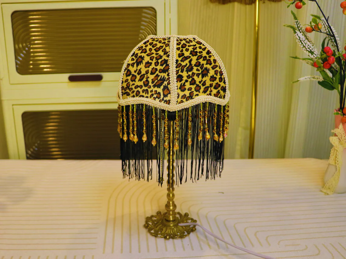 Leopard Print Table Lamp