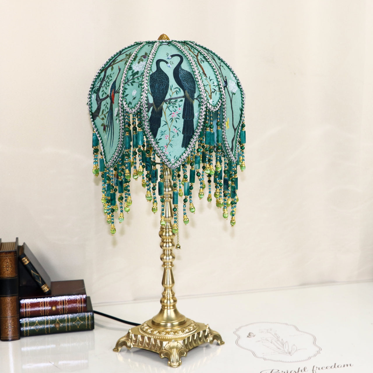 Peacock Table Lamp