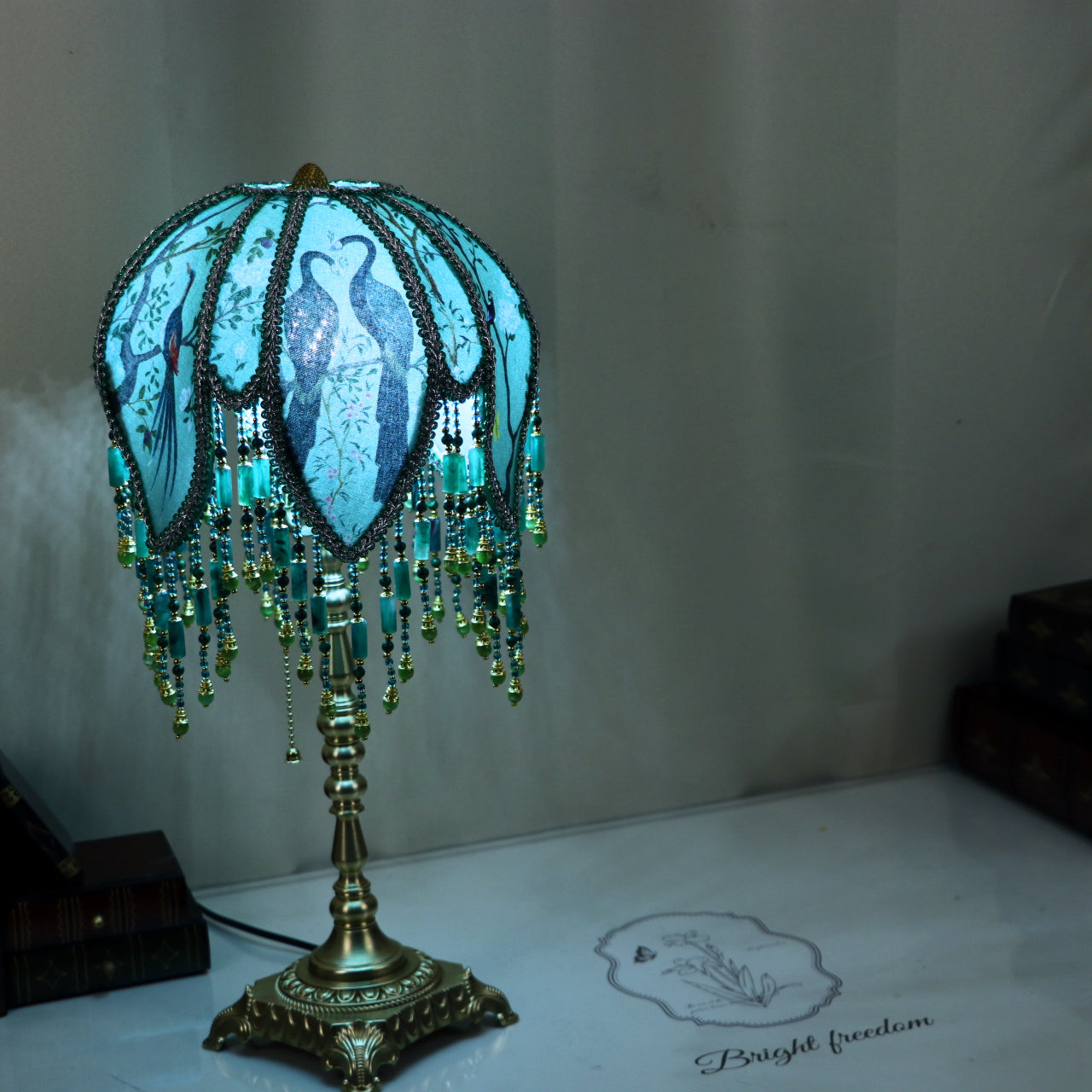 Peacock Table Lamp