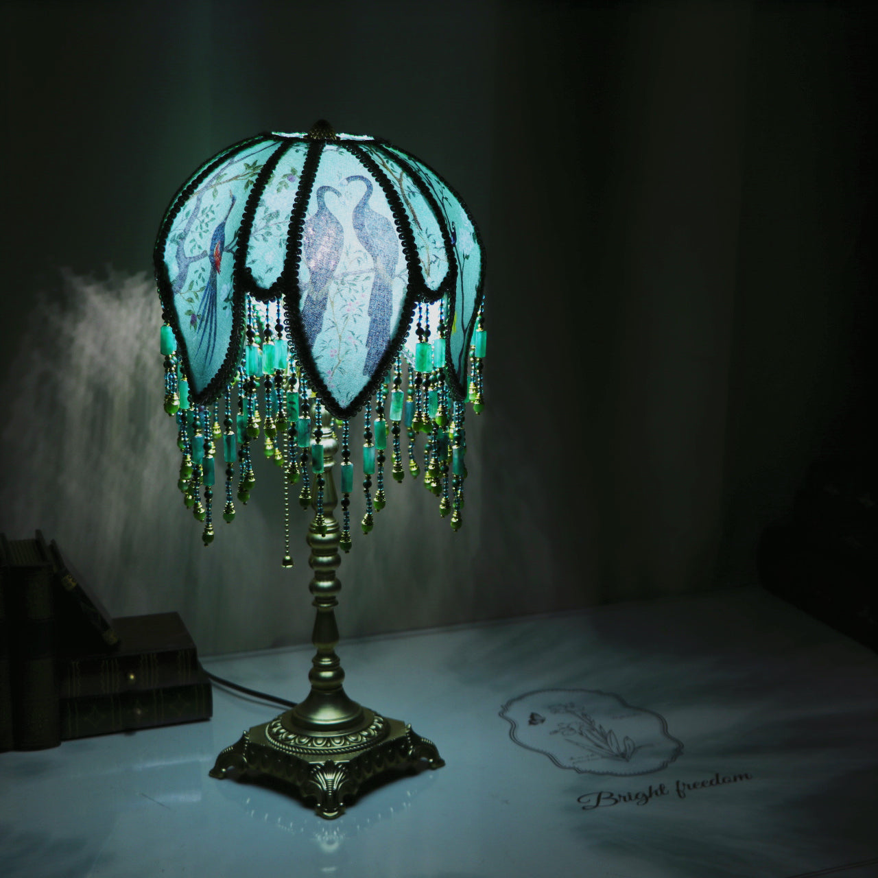 Peacock Table Lamp