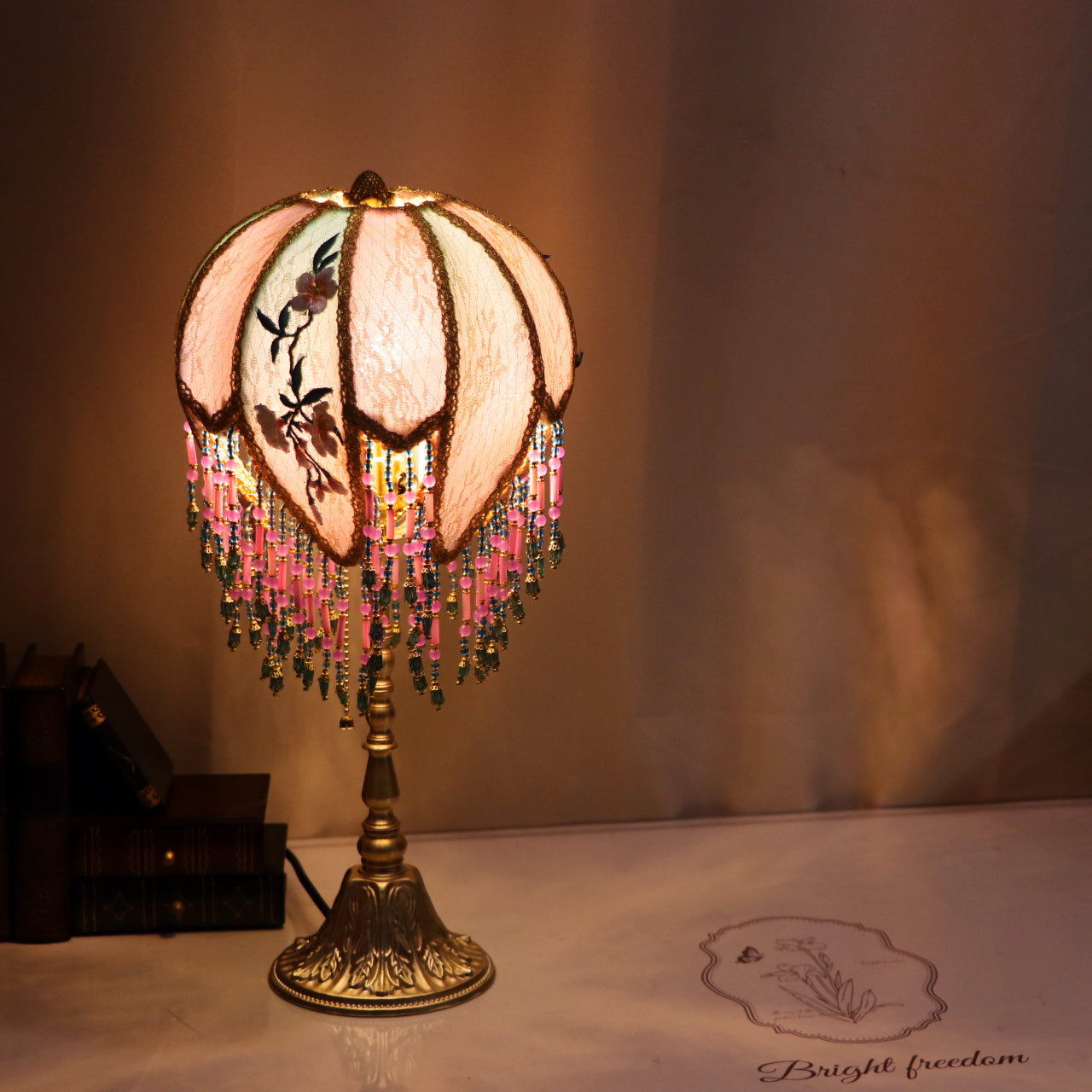 Vintage Flower Shaped Fairy Table Lamp