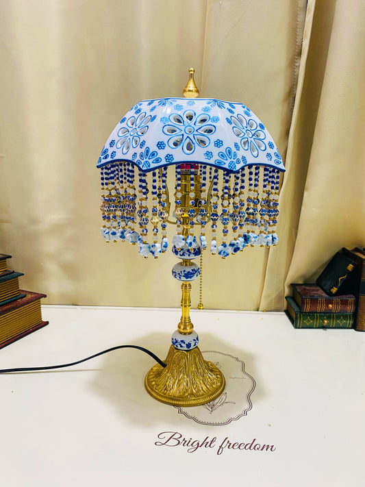 Blue And White Porcelain Table Lamp