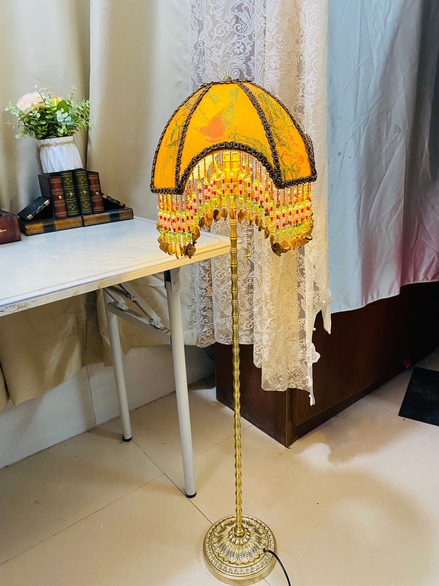 Brass Magpie Tall Table Lamp