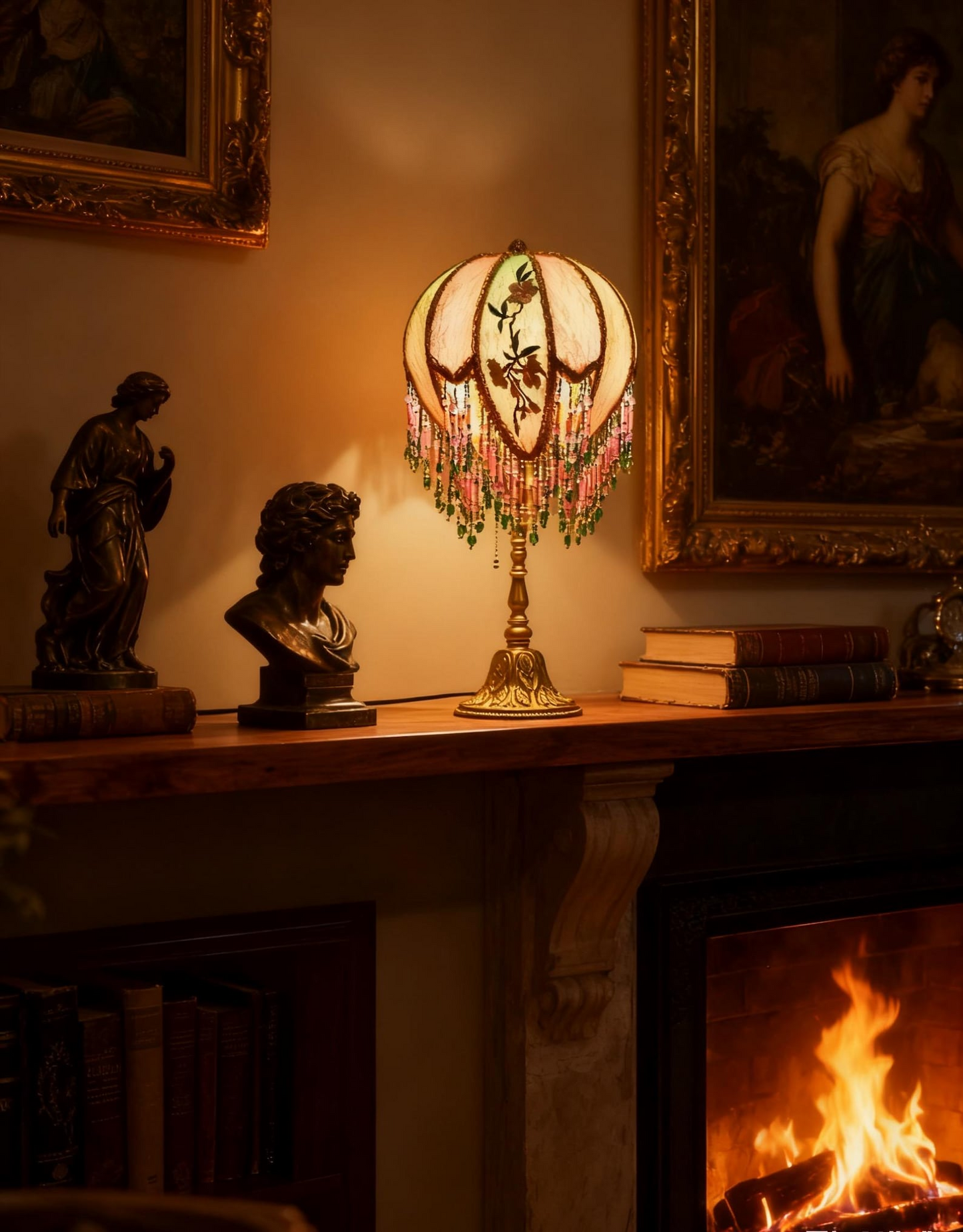 Vintage Flower Shaped Fairy Table Lamp