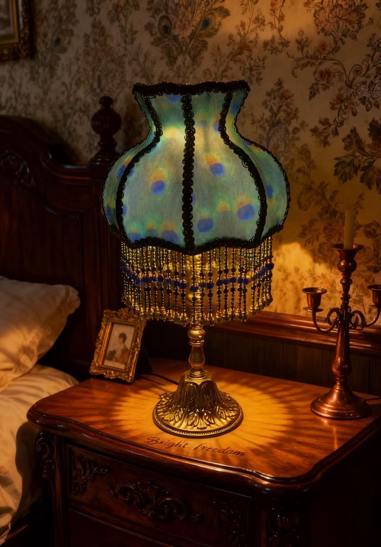 Peacock Bedside Lamp