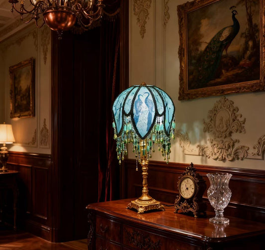 Peacock Table Lamp