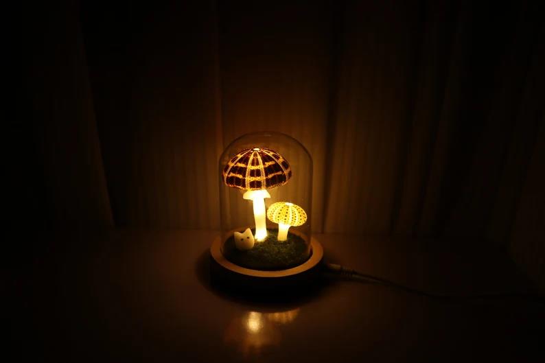 Striped Mushroom Lights