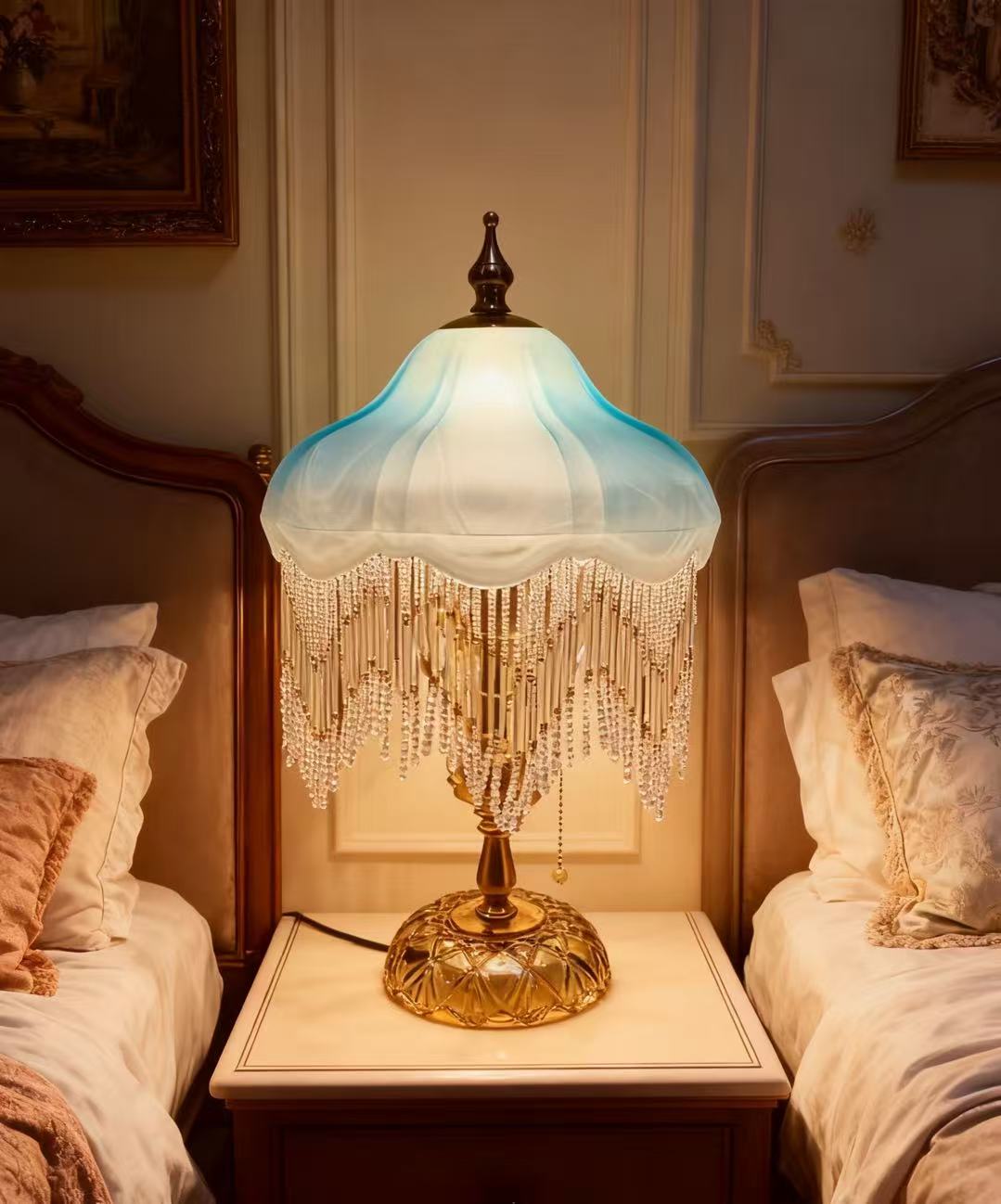 Great Court Retor Tassel Table Lamp