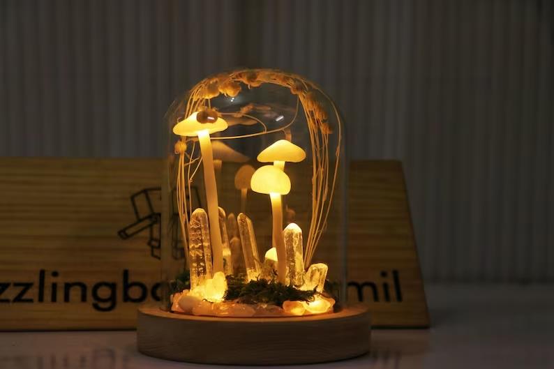 DIY Mushroom Lamp