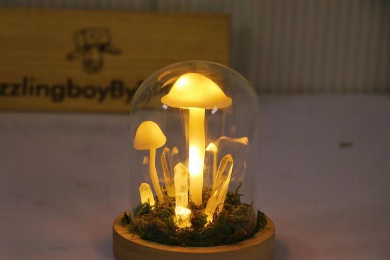 DIY Mushroom Lamp