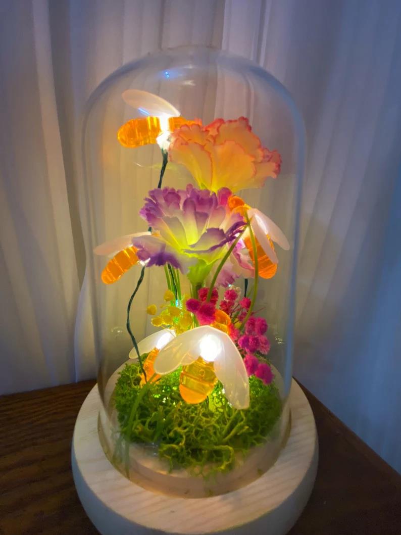 Flower Bee Night Light