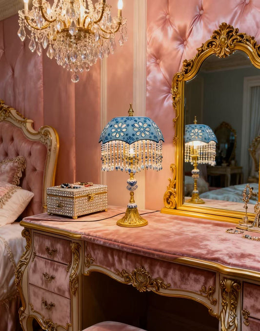 Blue And White Porcelain Table Lamp