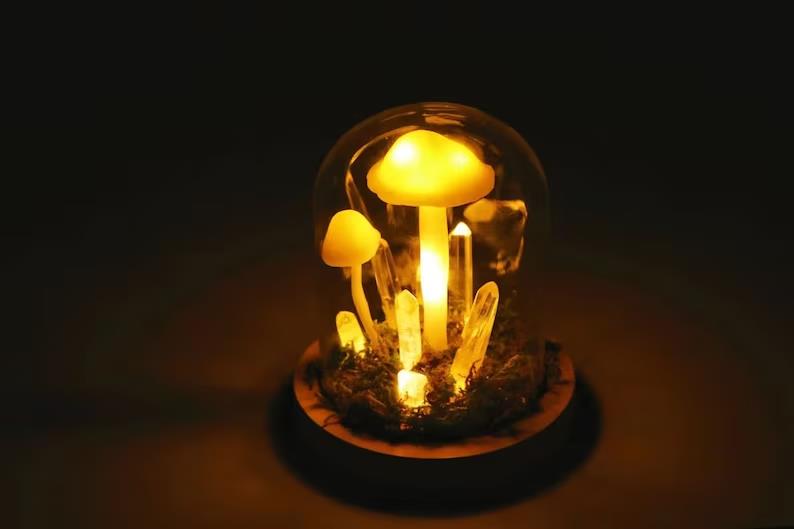 DIY Mushroom Lamp