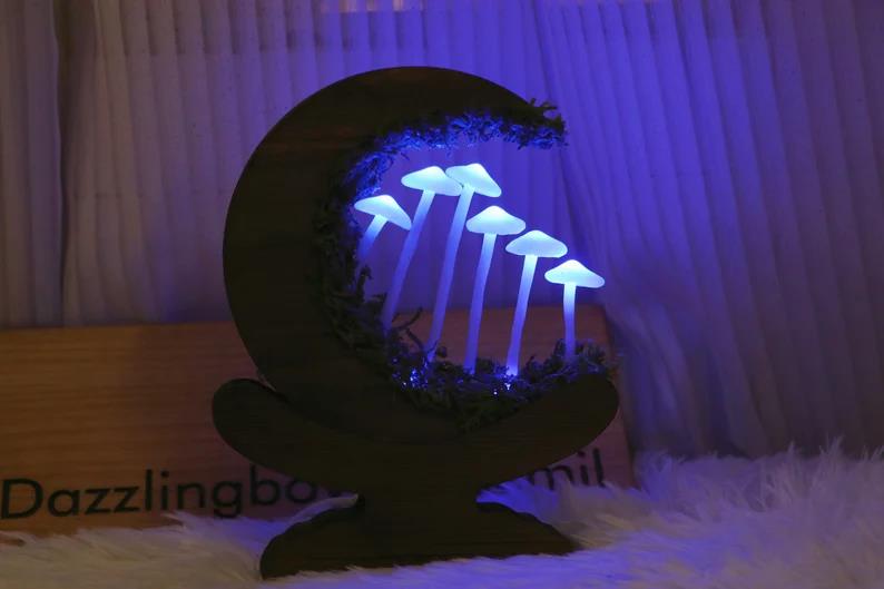 Handmade Retro Mushroom Light