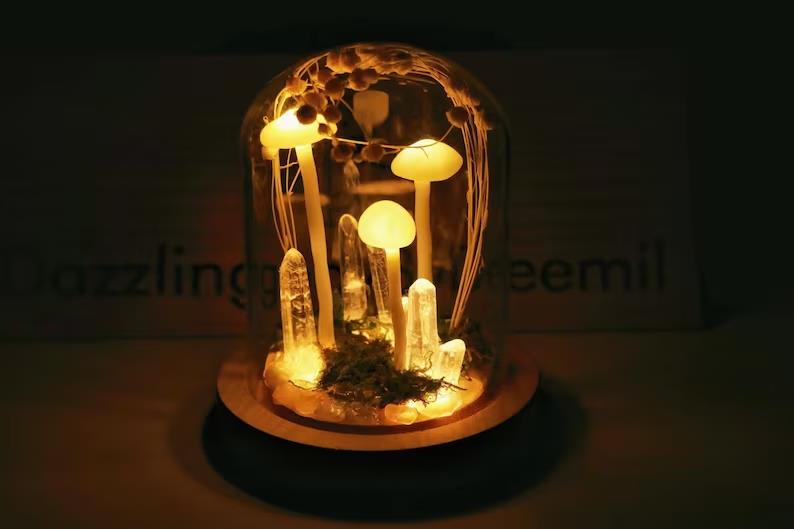 DIY Mushroom Lamp