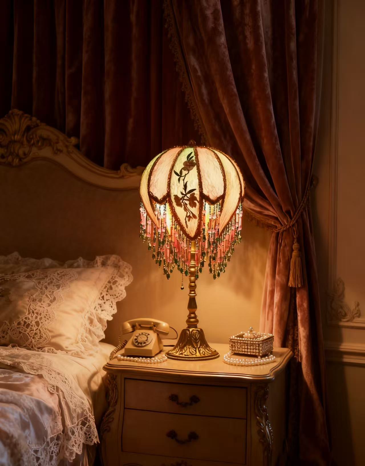 Vintage Flower Shaped Fairy Table Lamp