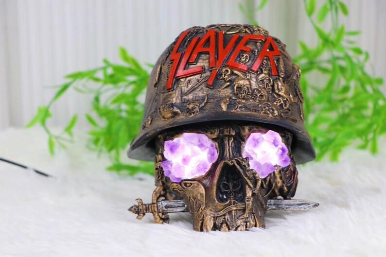 Skull Amethyst Night Light