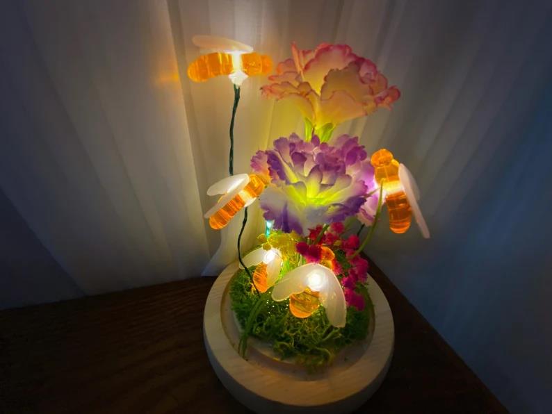 Flower Bee Night Light