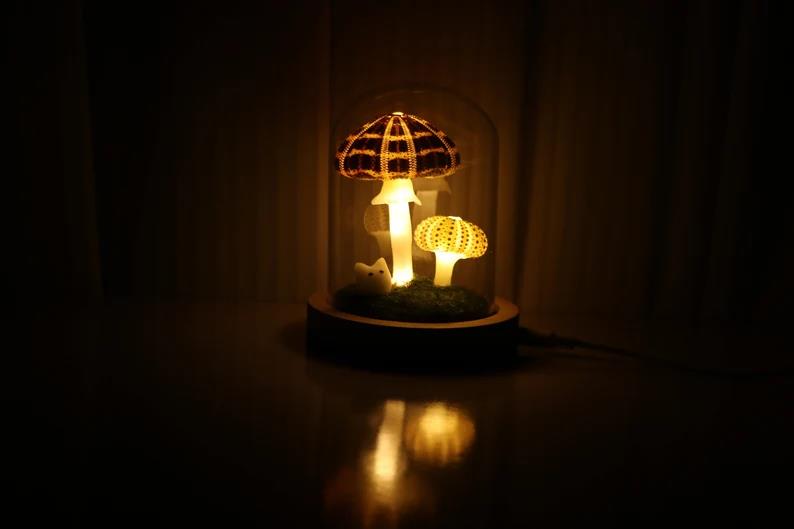 Striped Mushroom Lights