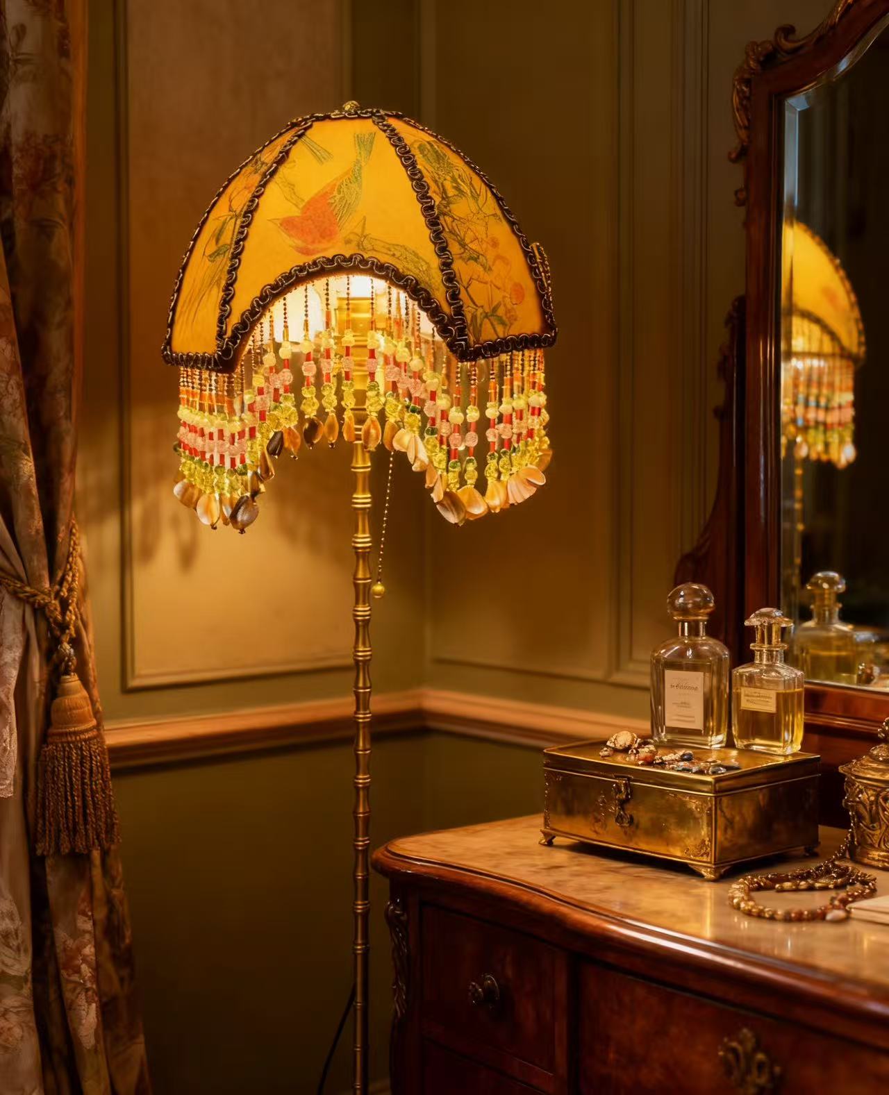 Brass Magpie Tall Table Lamp