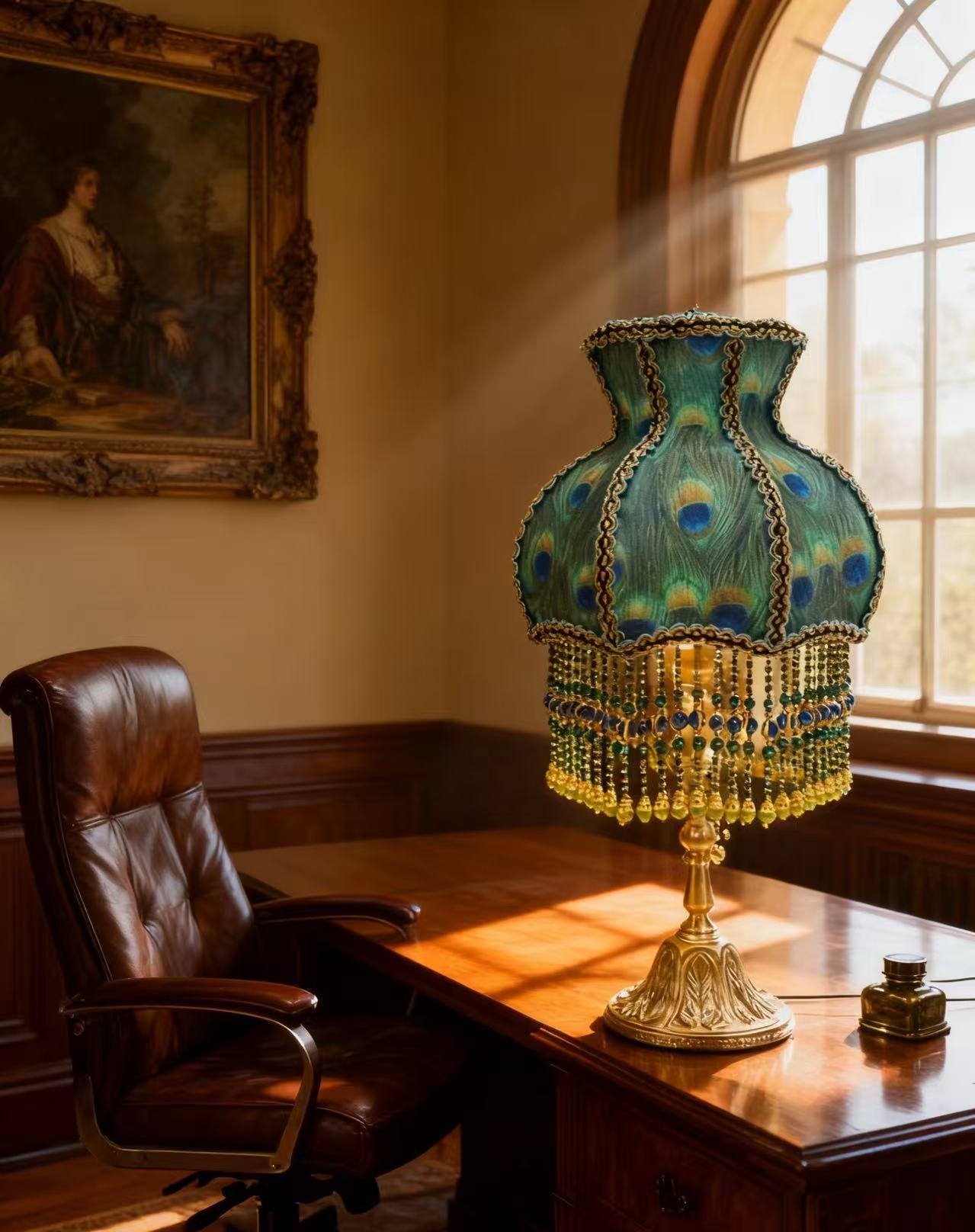 Peacock Bedside Lamp